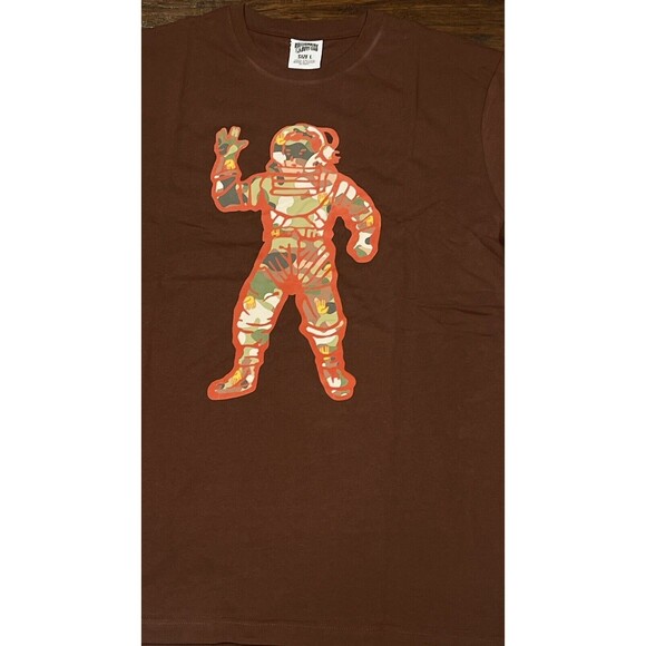Men's Billionaire Boys Club Astronaut Astro Camo SS Tee Shirt in Brown Size S - Picture 3 of 8